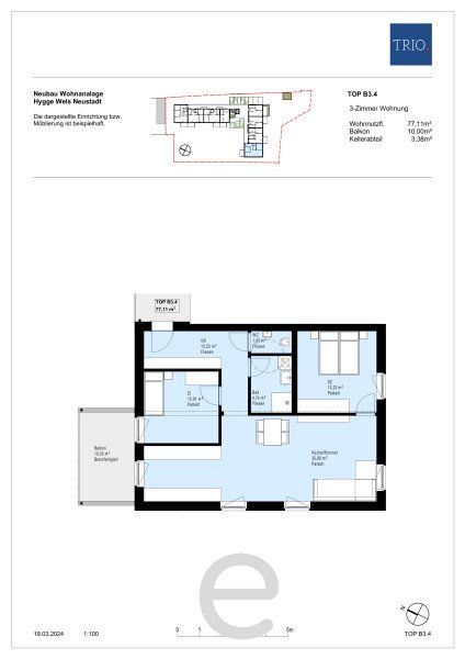 Neubau: Traumhafte Dachgeschosswohnung in Wels/Neustadt - Bild 13