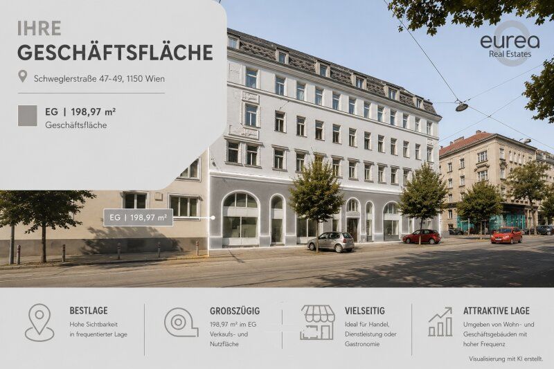 Geschäftslokal in 1150 Wien zu mieten - Bild 1