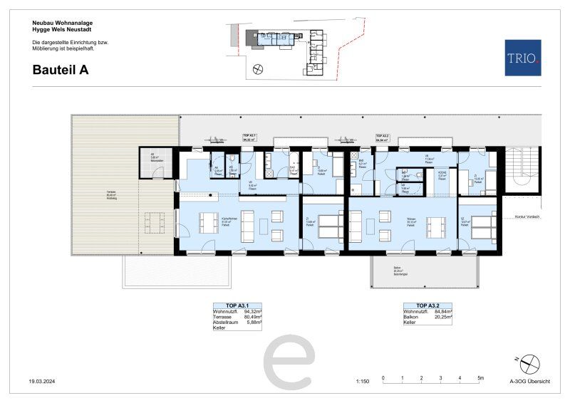 Wohnen über den Dächern von Wels – 3 Zimmer Dachgeschosswohnung mit großzügigem Balkon! - Bild 15