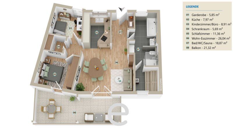 Dachgeschoss-Traum mit großzügigem Sonnenbalkon - Bild 24