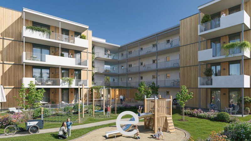 Wohnen über den Dächern von Wels – 3 Zimmer Dachgeschosswohnung mit großzügigem Balkon! - Bild 1