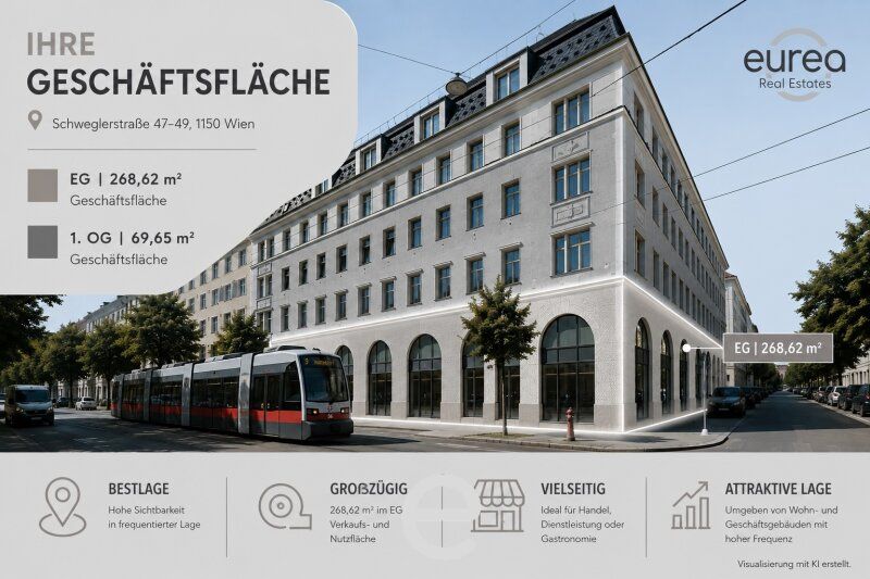 Attraktives Geschäftslokal in frequentierter Lager I 1150 Wien - Bild 1