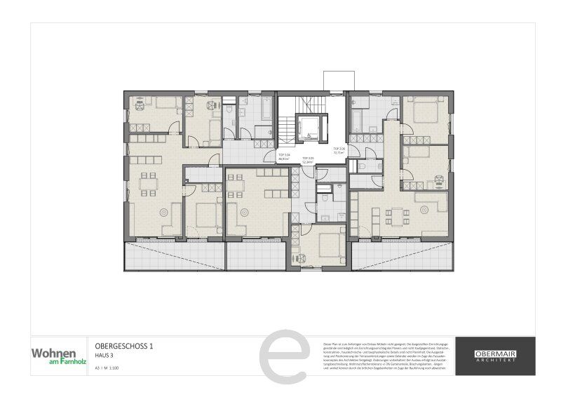 Wohnen am Farnholz - 4 Zimmer-Wohnung 1.OG/TOP 3.4 mit großer Loggia/2 TGP inklusive - Bild 12